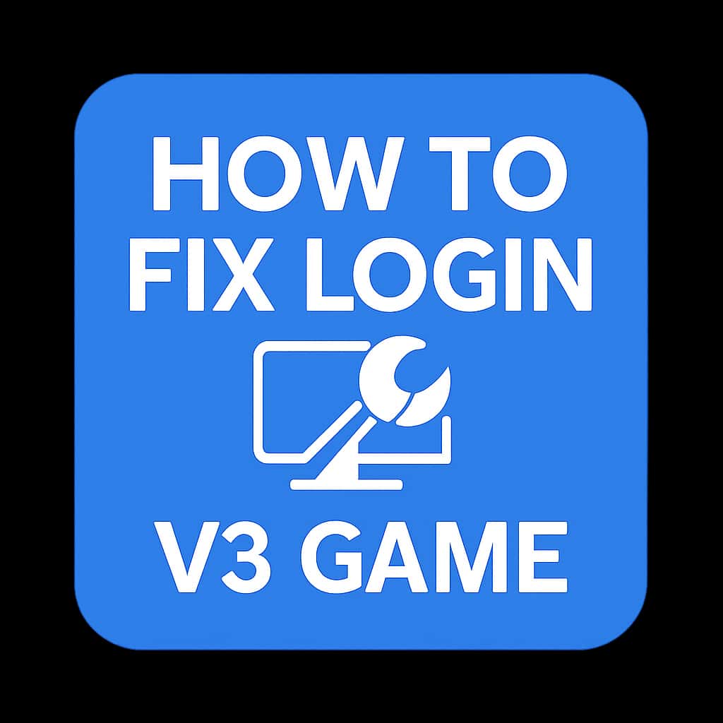 Badge representing guidance for fixing login issues in V3 Game.