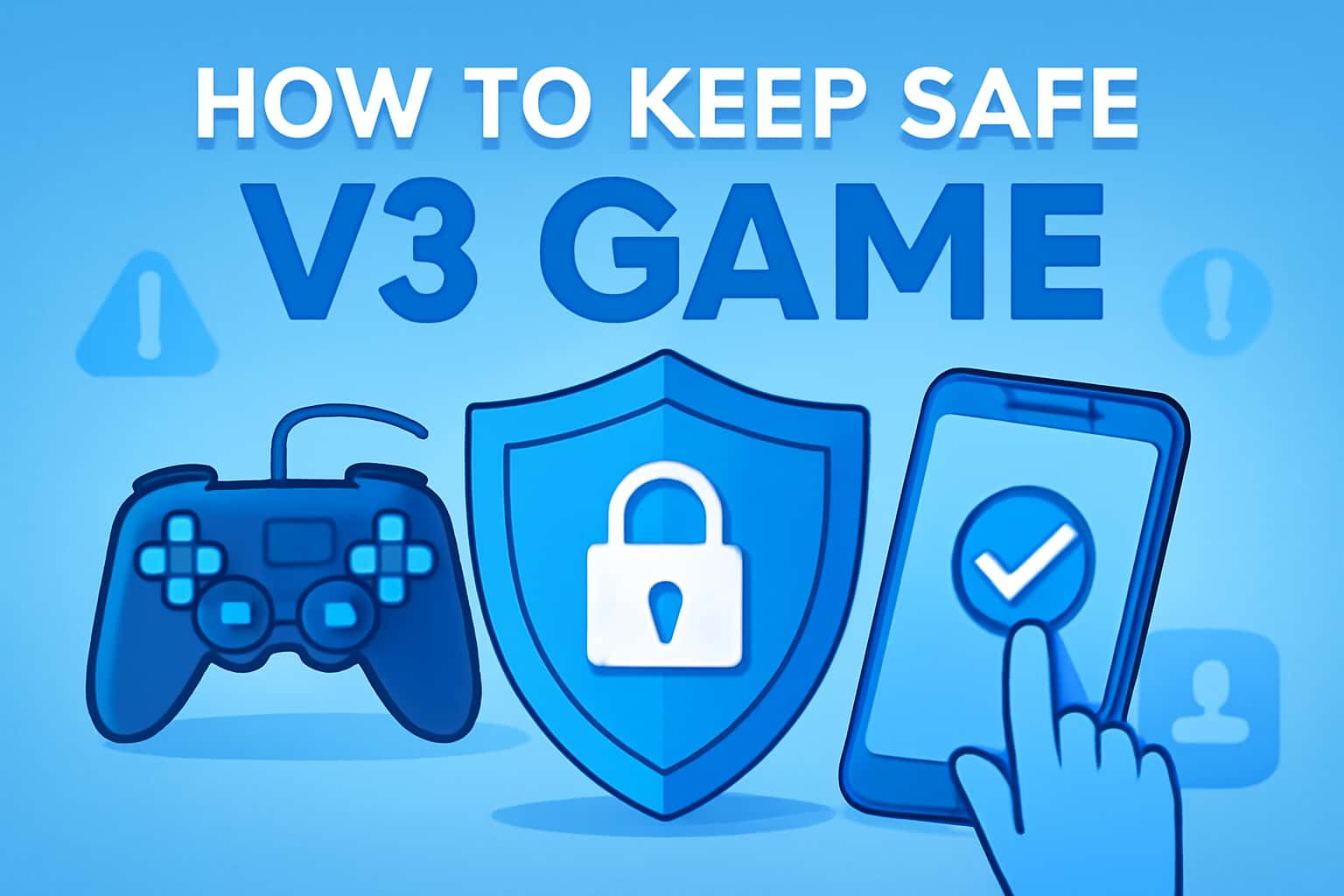 An informative scene showcasing security features for V3 Game.