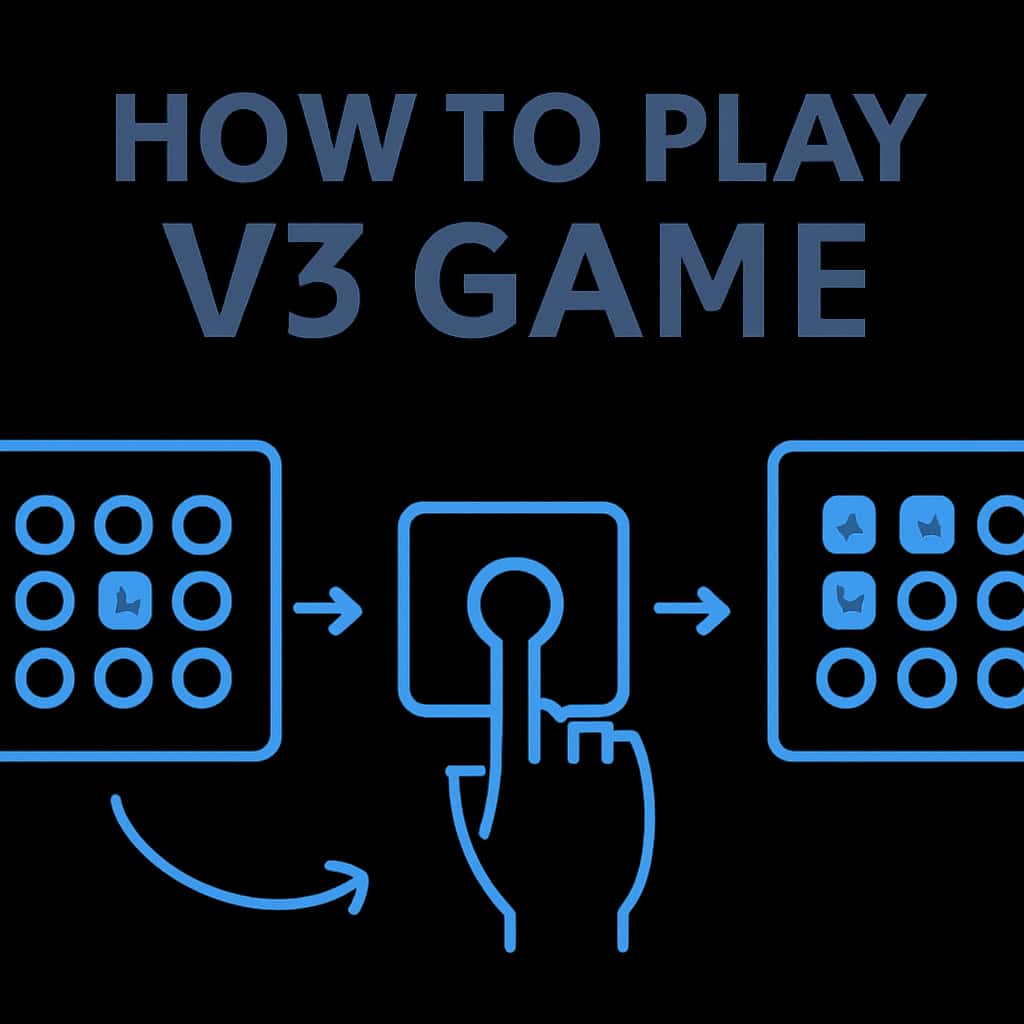 An educational diagram on How to Play V3 Game.
