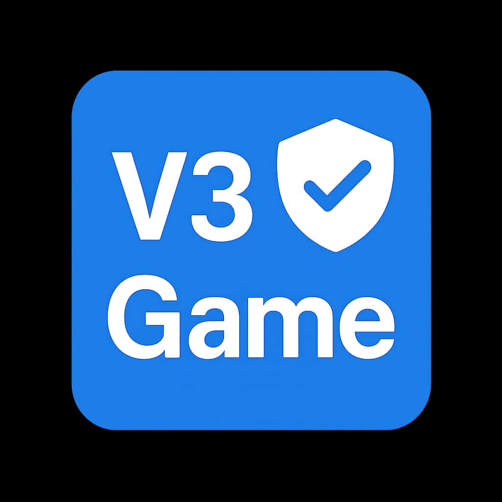 Icon representing mobile security for V3 Game.