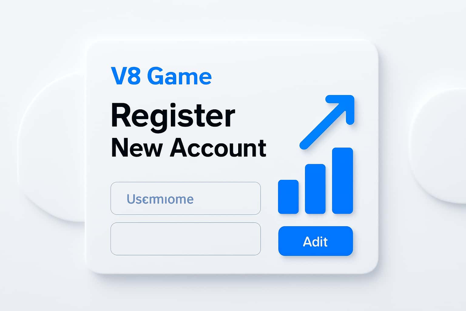 V3 Game Register - New Account Interface