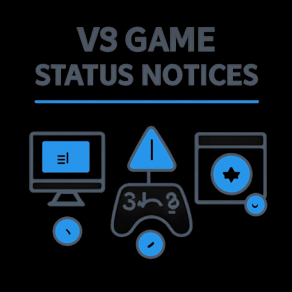 An illustration explaining V3 Game Status Notices.