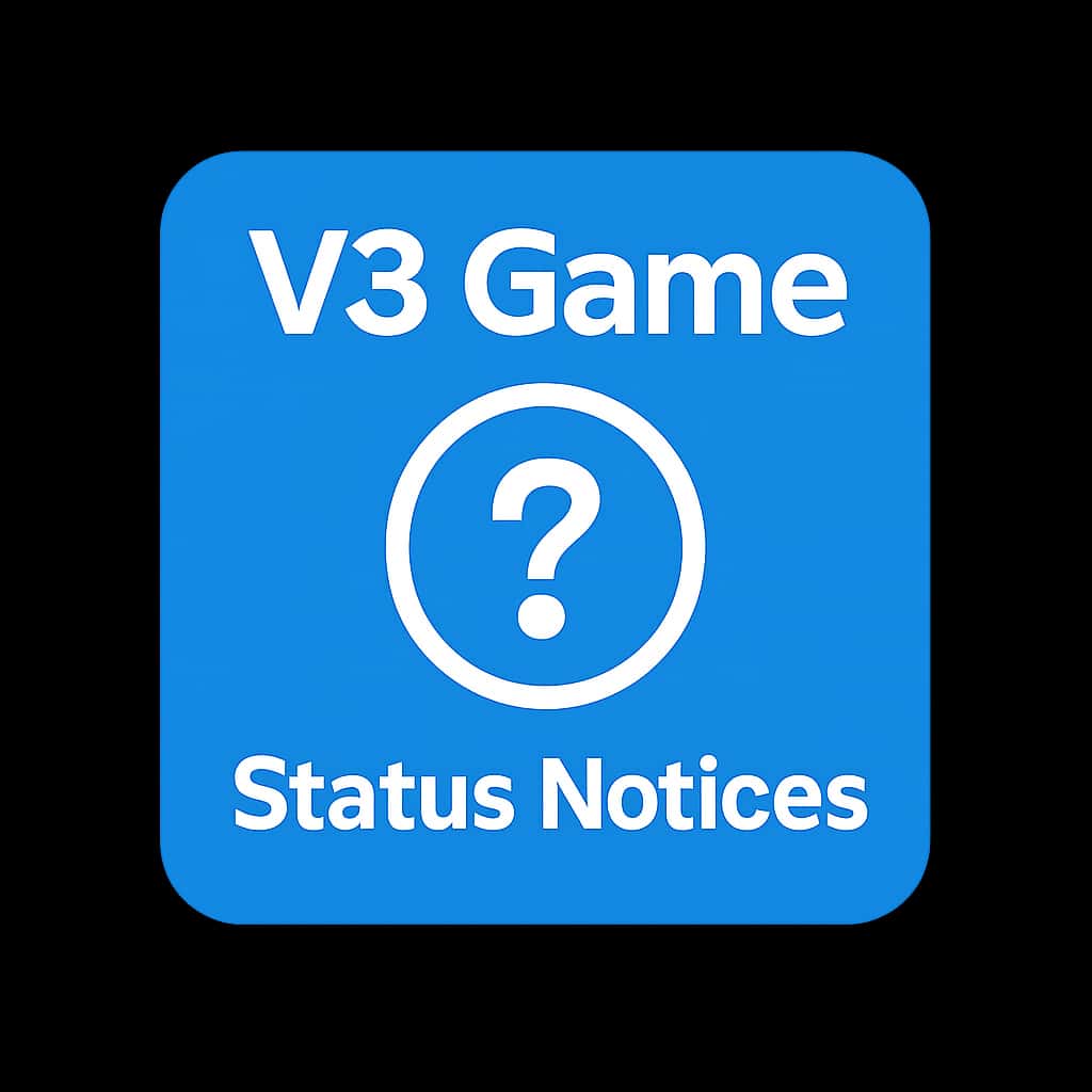 A badge concept for V3 Game Status Notices.