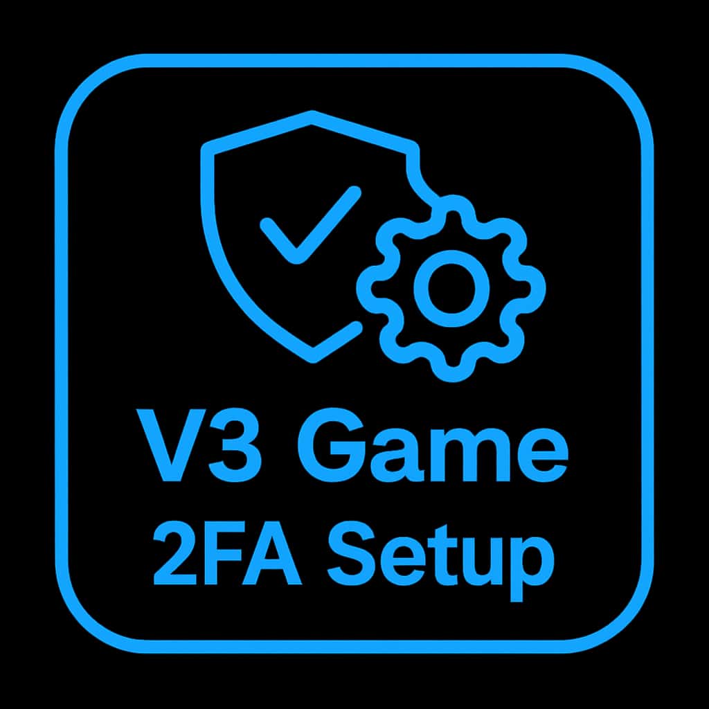 Icon representing V3 Game 2FA setup guidance.