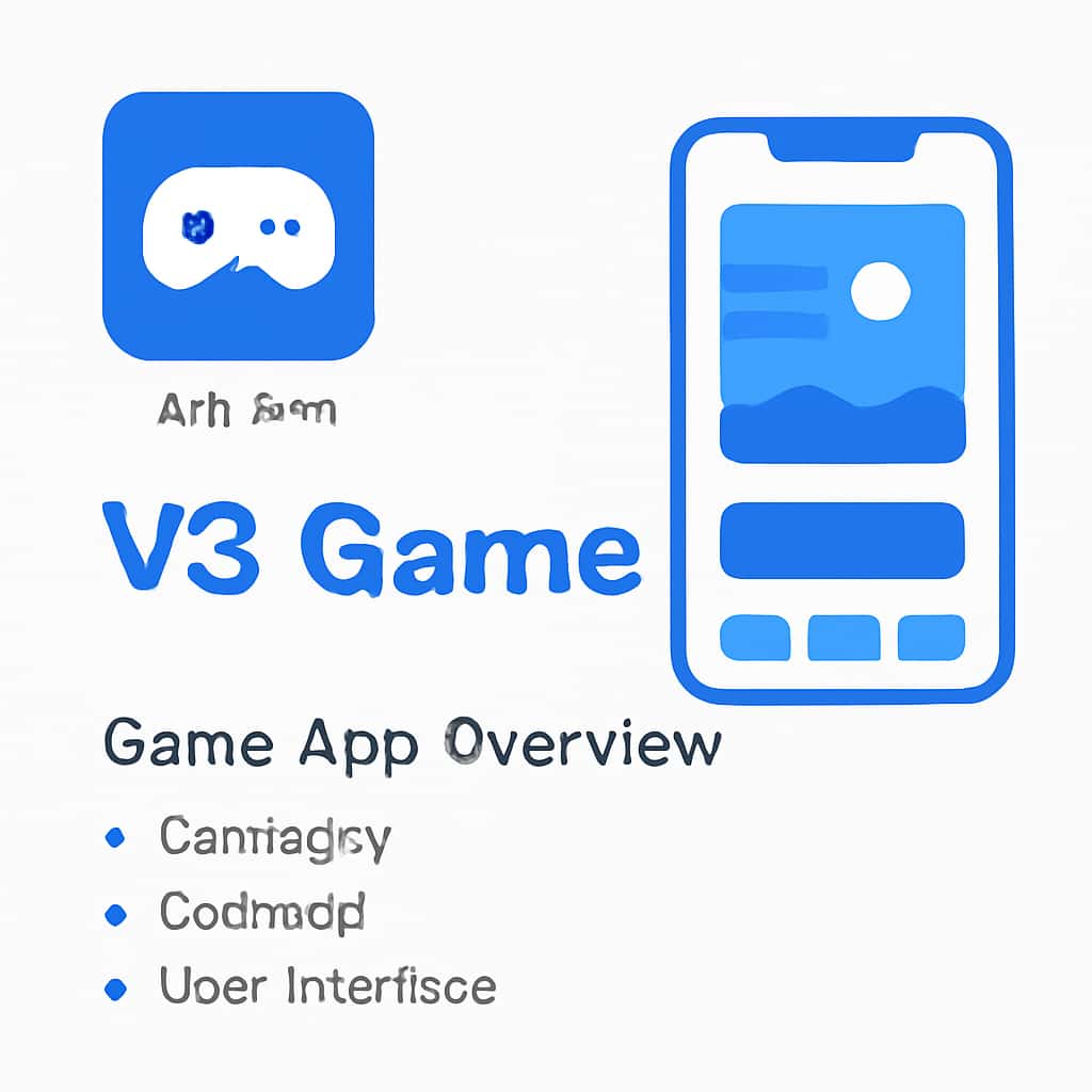 An illustrative diagram explaining key components of the V3 Game App Overview.