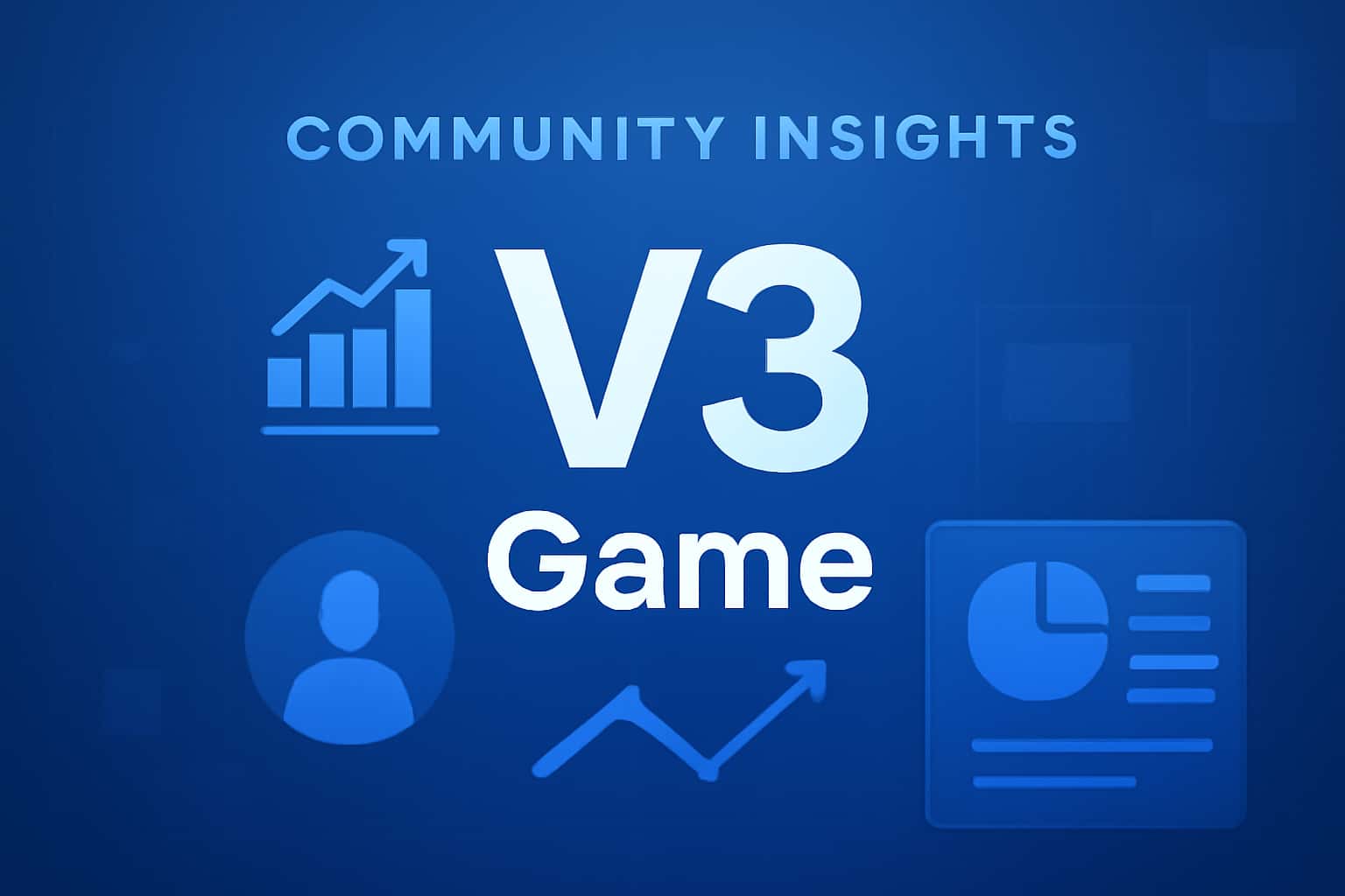 A visual representation of community insights related to V3 Game.