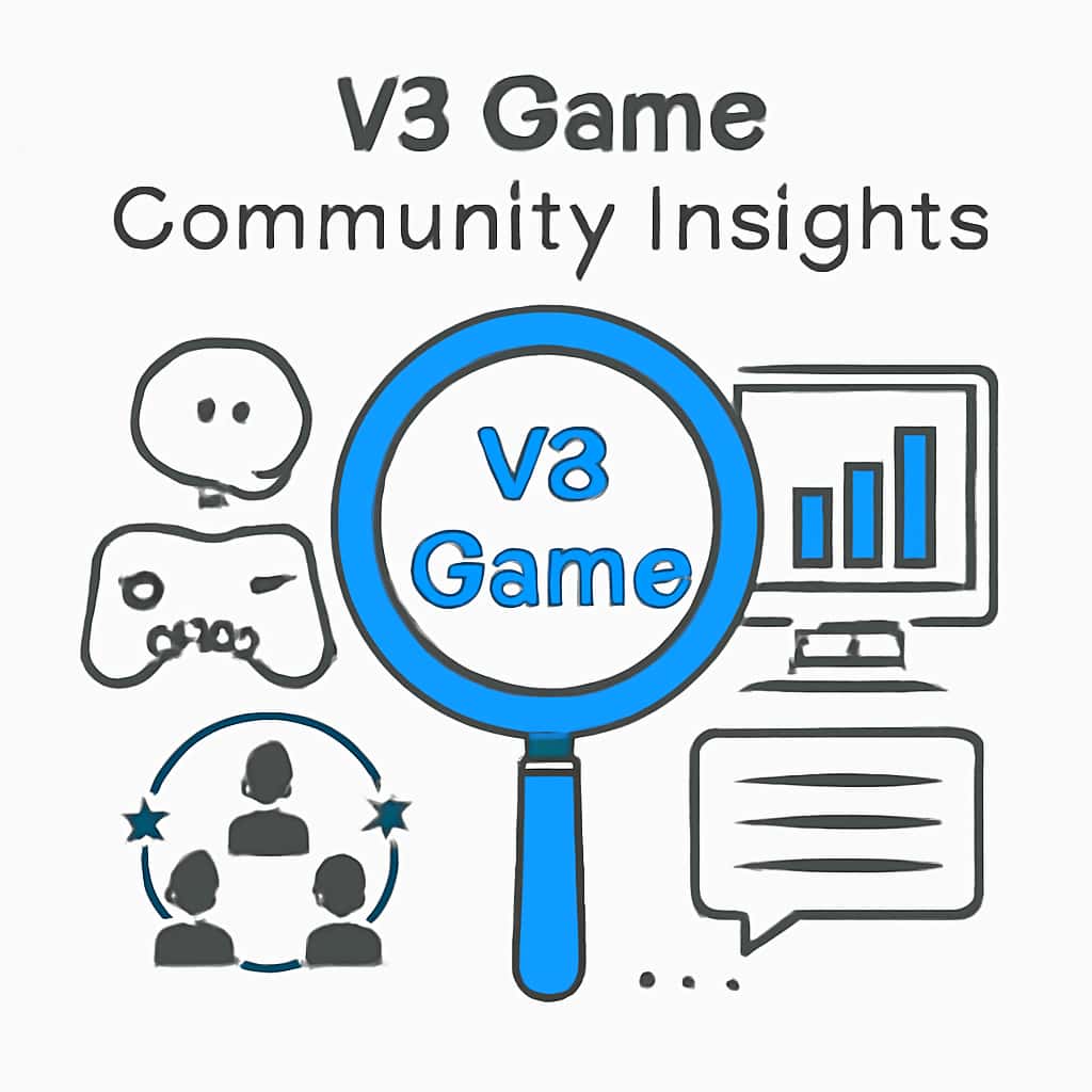An educational diagram of community engagement in V3 Game.