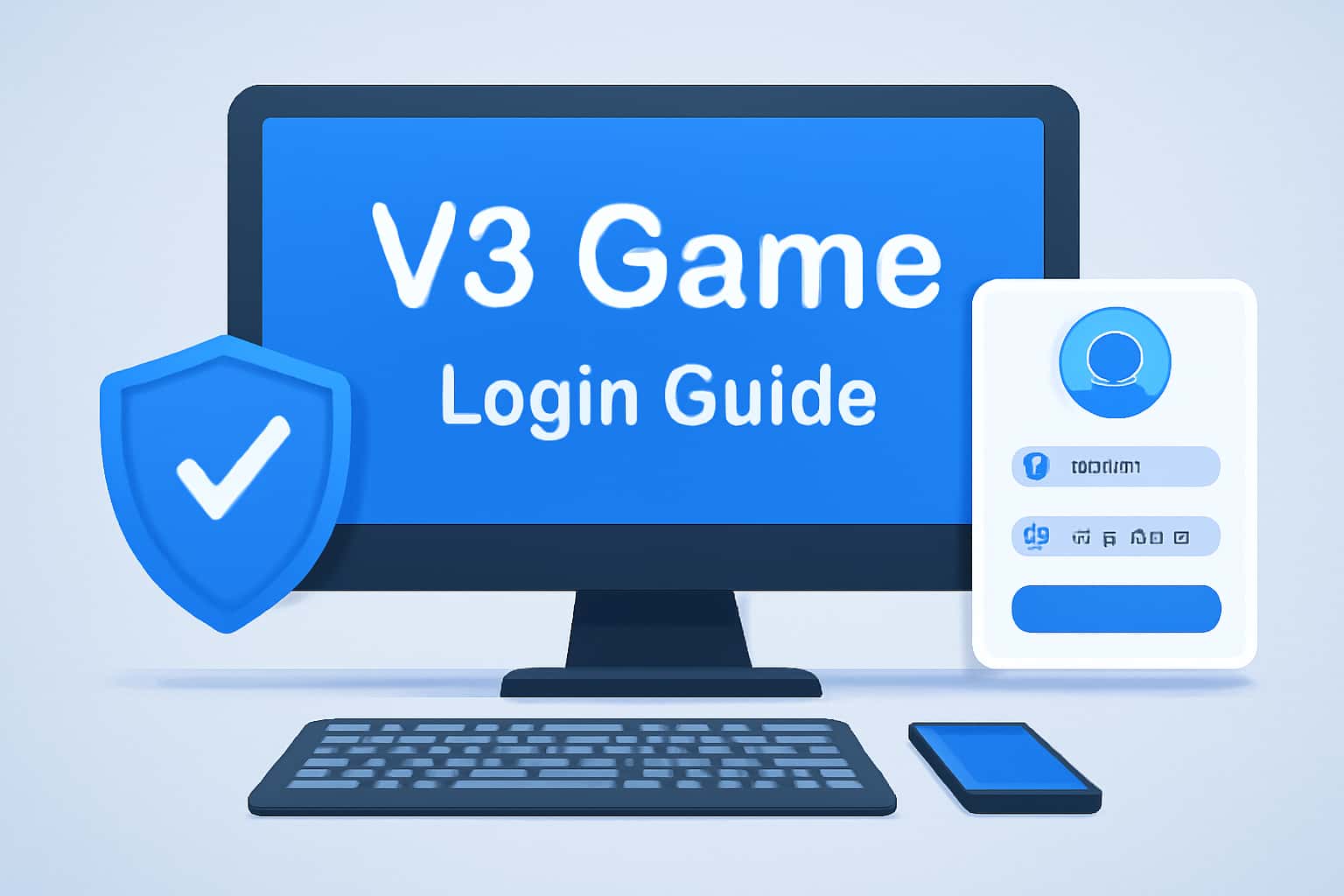 High-quality representation of the V3 Game Login Guide, showcasing the login interface.