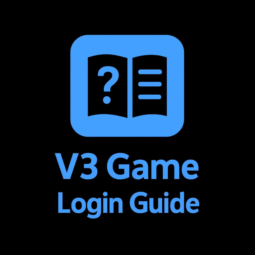 Icon representing V3 Game Login Guide, illustrating user-friendly access.