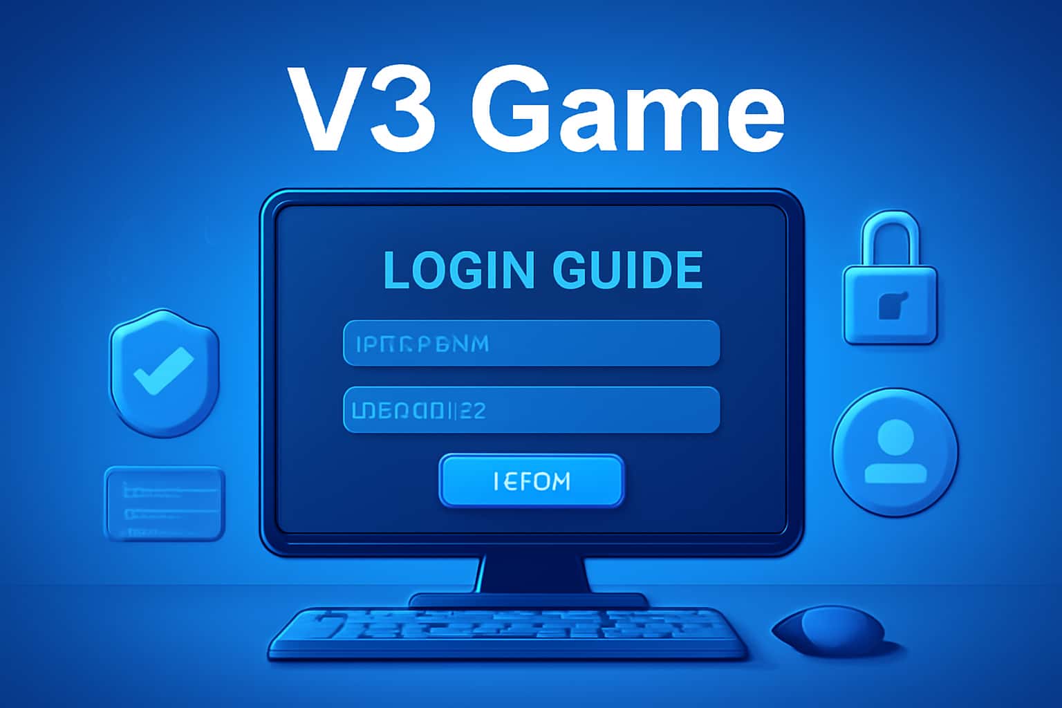 An informational representation of the V3 Game Login Guide.