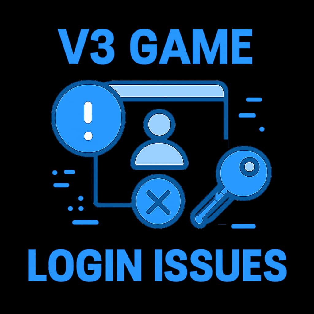 An educational diagram regarding V3 Game login issues.