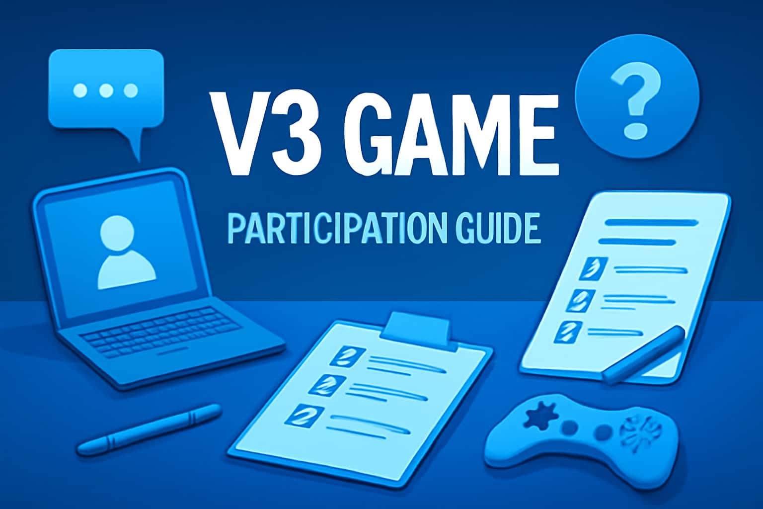 A neutral scene depicting the V3 Game Participation Guide