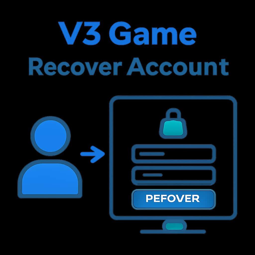 Illustration of V3 Game account recovery process.