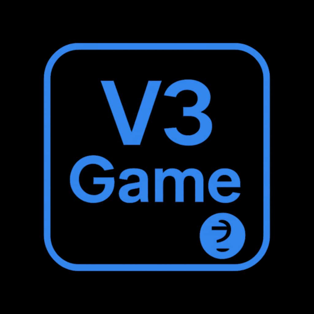 A badge graphic illustrating the V3 Game Rules Overview.