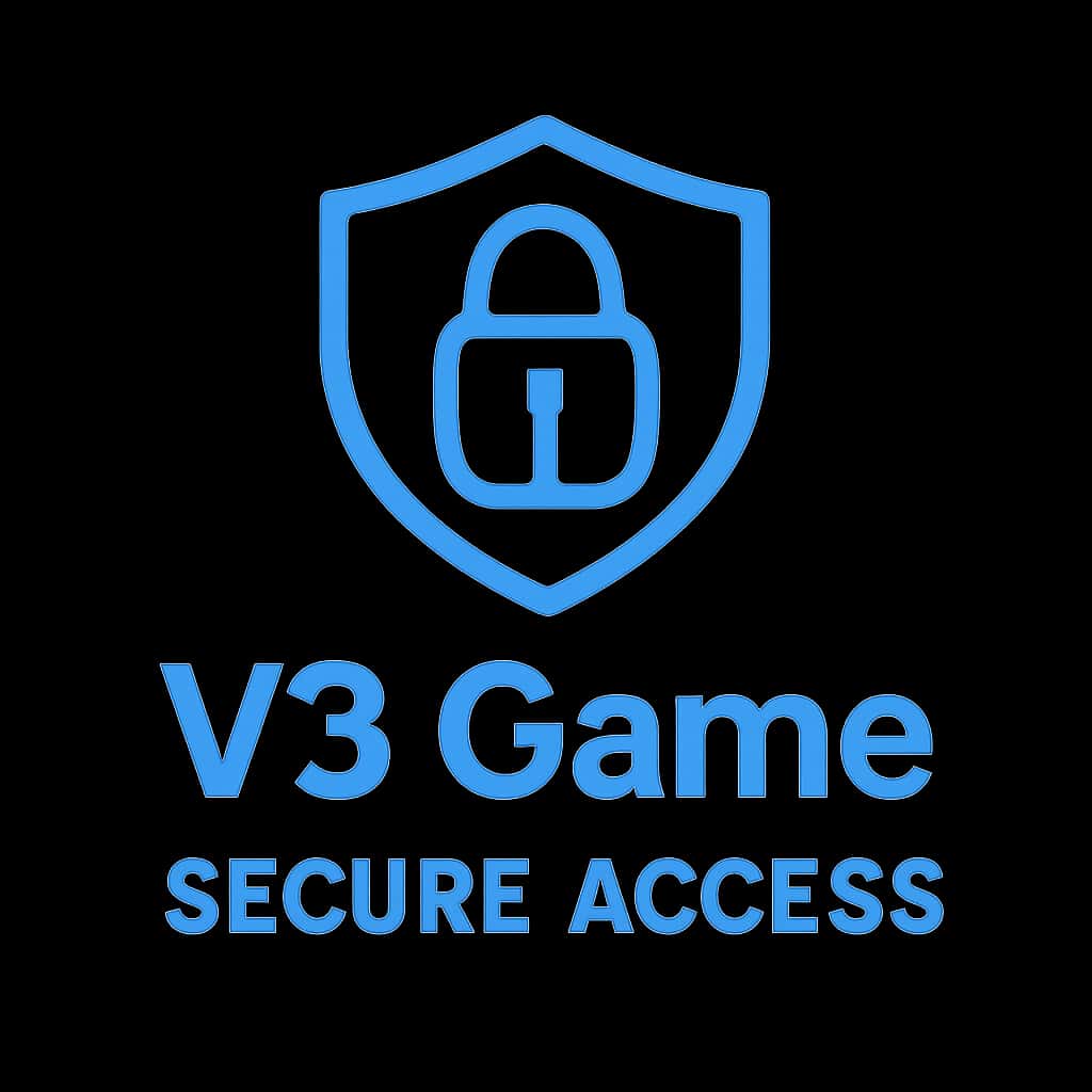 An icon representing secure access for V3 Game.